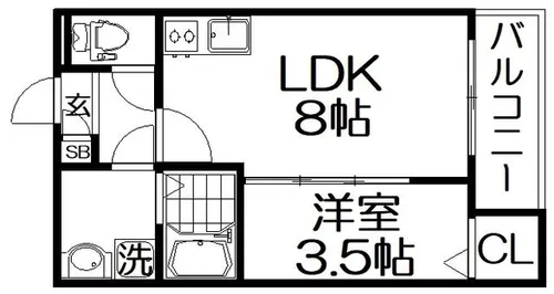 アッサンブレ【1階】の間取り