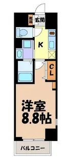 Bright Gate 名古屋【2階】の間取り