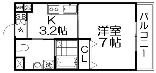 ヴァレーゼ【2階】の間取り