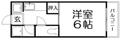 ホウトクマンション【2階】の間取り
