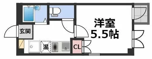 ロンモンターニュ小阪【2階】の間取り