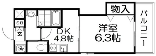 トゥリオイン【1階】の間取り