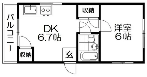 コーポOHTA【2階】の間取り