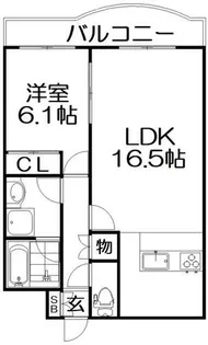 S-CUBE長尾【3階】の間取り