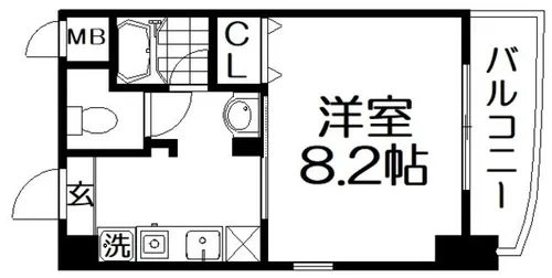 セラフィーコート枚方【5階】の間取り