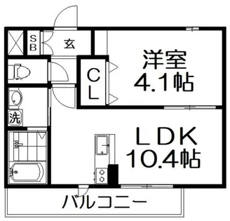 ウインドヒル御殿山Ⅱ【1階】の間取り