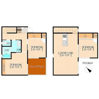 アコールHATA【1階】の間取り