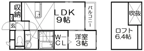 Company-VIII【2階】の間取り