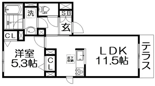 Maison de luxe【1階】の間取り