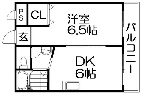 アーバンハイツ池之宮【1階】の間取り