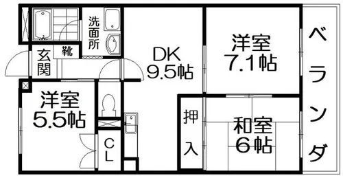 アヴニール【3階】の間取り
