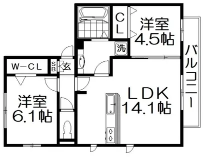 Cassiopeia カシオペア【2階】の間取り