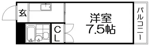 マルエスマンション【2階】の間取り