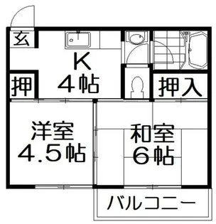 藤マンション【2階】の間取り
