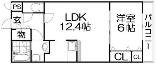 フジパレス藤が尾【1階】の間取り