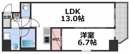 プレジオ鎗屋町【2階】の間取り