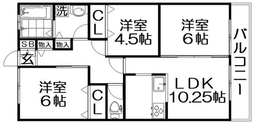ビオラ翠香園【2階】の間取り