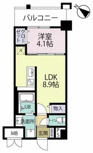 エルグランド吉塚【205号室】の間取り