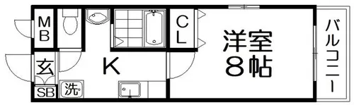 フローラルII【1階】の間取り
