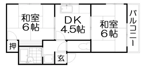 中井マンション【3階】の間取り