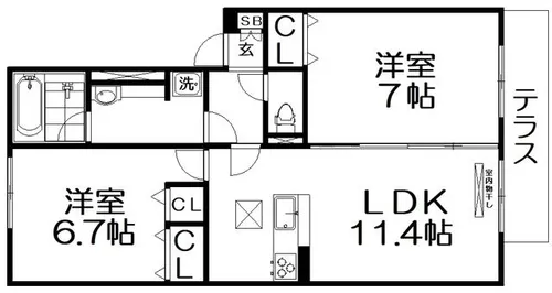 D-ROOM YOU【1階】の間取り