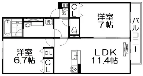 D-ROOM YOU【2階】の間取り