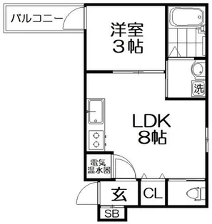 F asecia Magnolia【3階】の間取り