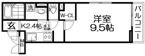 ドリーム錦 走谷【1階】の間取り
