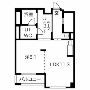 白川公園パークマンション【12階】の間取り