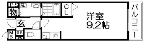 ヤワタヤビルディング【2階】の間取り