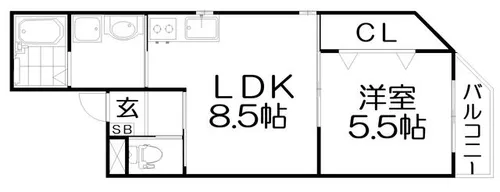 グレートヒルズ7番館【2階】の間取り