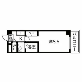 プロビデンス新瑞橋【6階】の間取り