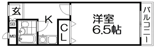 セジュールなにわ【2階】の間取り