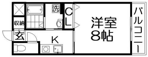 ミ・ピアーチェ【3階】の間取り