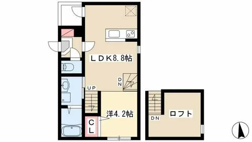 OAKWOOD VILLA【1階】の間取り