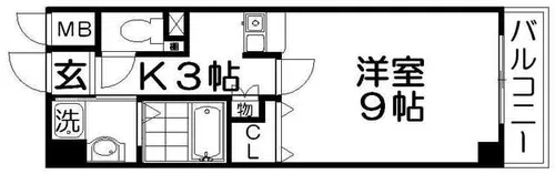 香里プラザⅦ【3階】の間取り