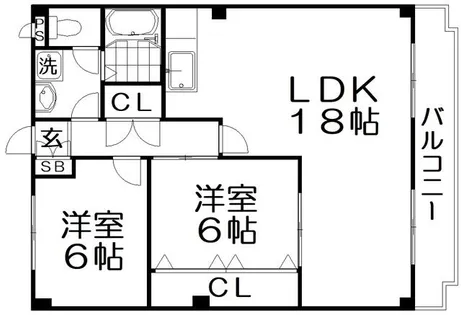 バンブーパレス【2階】の間取り