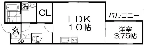 クレドールK【1階】の間取り