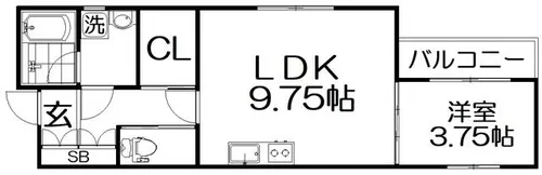 クレドールK【1階】の間取り