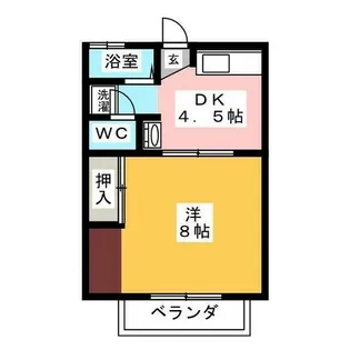 平成ハイツ【2階】の間取り