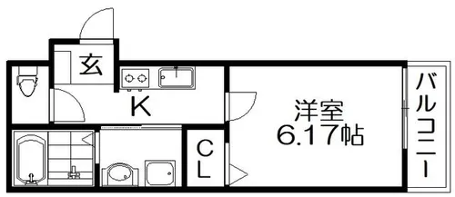 セイム宮之阪【3階】の間取り