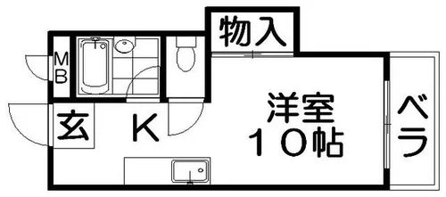 ハイクレスト光善寺【1階】の間取り