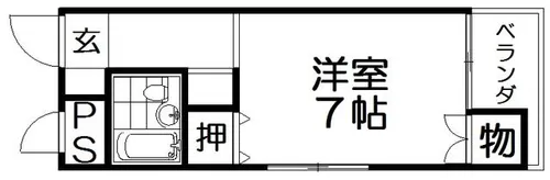 サウスコート【2階】の間取り