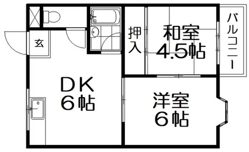 グリーンハイツユコ【3階】の間取り