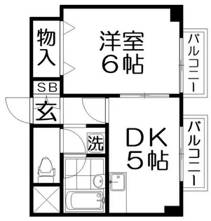 BELONG香里園【2階】の間取り