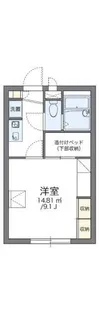 レオパレスサニーコート【1階】の間取り
