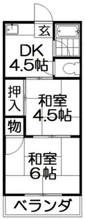 奥野ハイツ【2階】の間取り