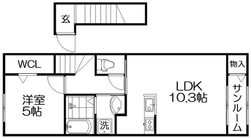 リバーサイドシトラス【202号室】の間取り