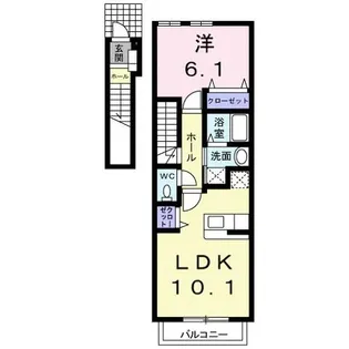 ライラック コ-ト【2階】の間取り