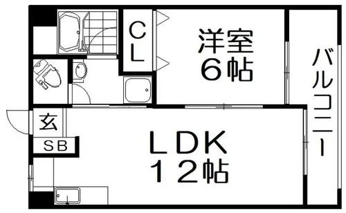 コーポラス喜山荘【4階】の間取り